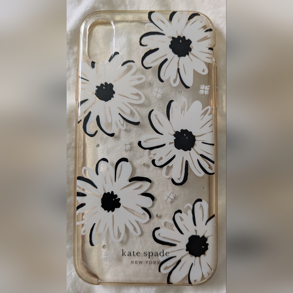 Kate Spade Black and White Floral Phone Case